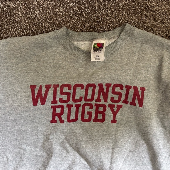 Wisconsin Rugby Gray Sweatshirt - Picture 2 of 3